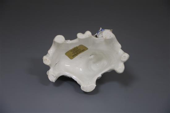 A Vauxhall porcelain group of two Bacchanalian cherubs and a goat, c.1760-5, H. 14.5cm